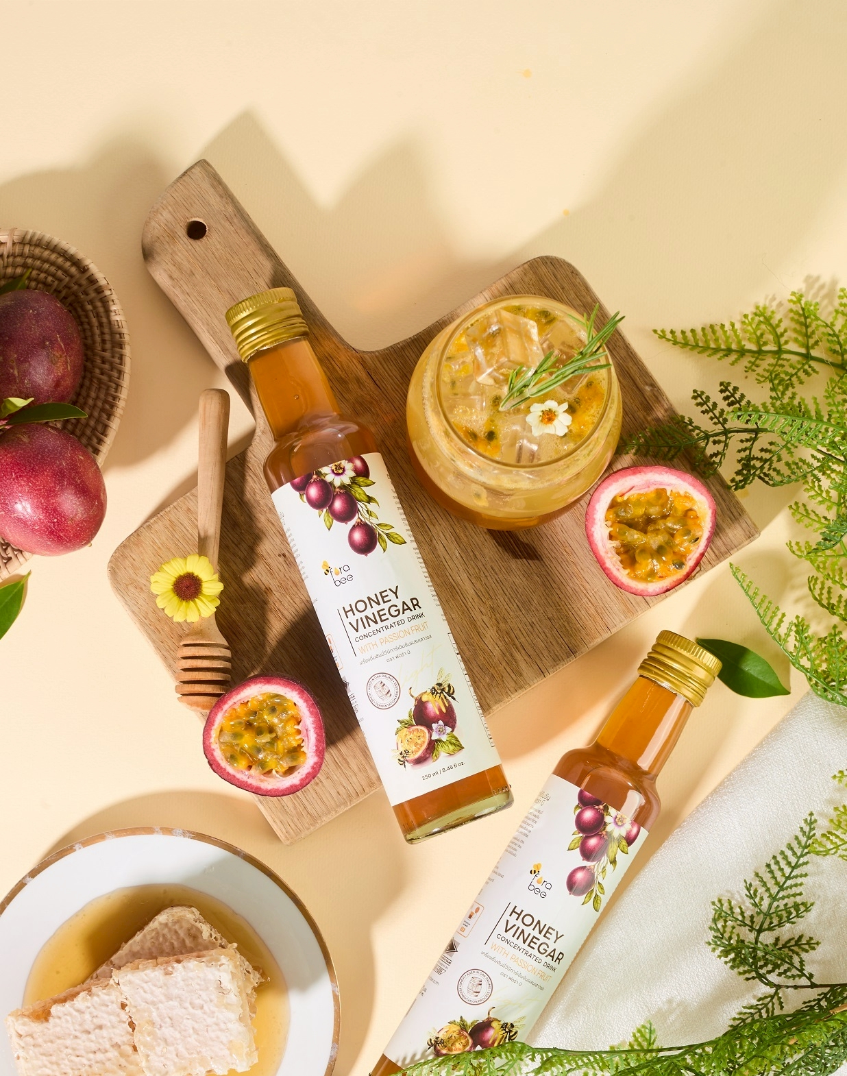 Honey Vinegar Light with Passion Fruit
